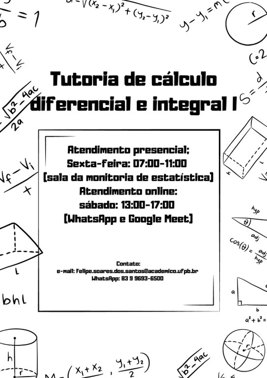 Tutoria de Cálculo Diferencial e Integral I - 2024.2