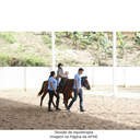 Sessão de equoterapia. IMAGEM- Página da APAE de Areia 